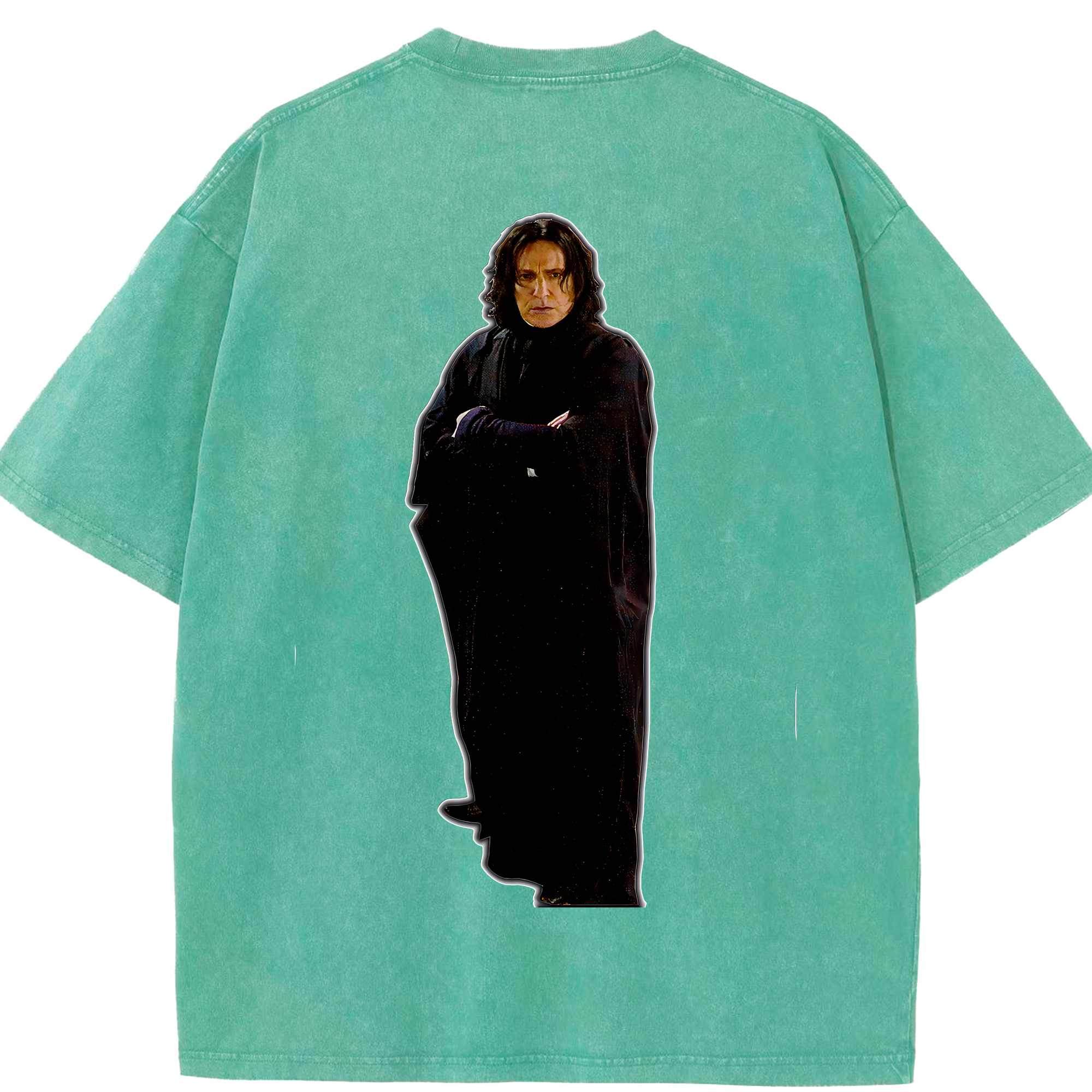 （画像用） Harry Potter ハリー・ポッターシリーズ 綿100% ヴィンテージ風 半袖Tシャツ（背面プリント）